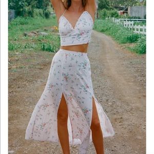 BillaBong x The Salty Blonde peachy keen skirt